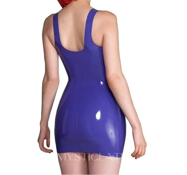 Rubber Fetish Clothing One-piece Tight Dress Handmade