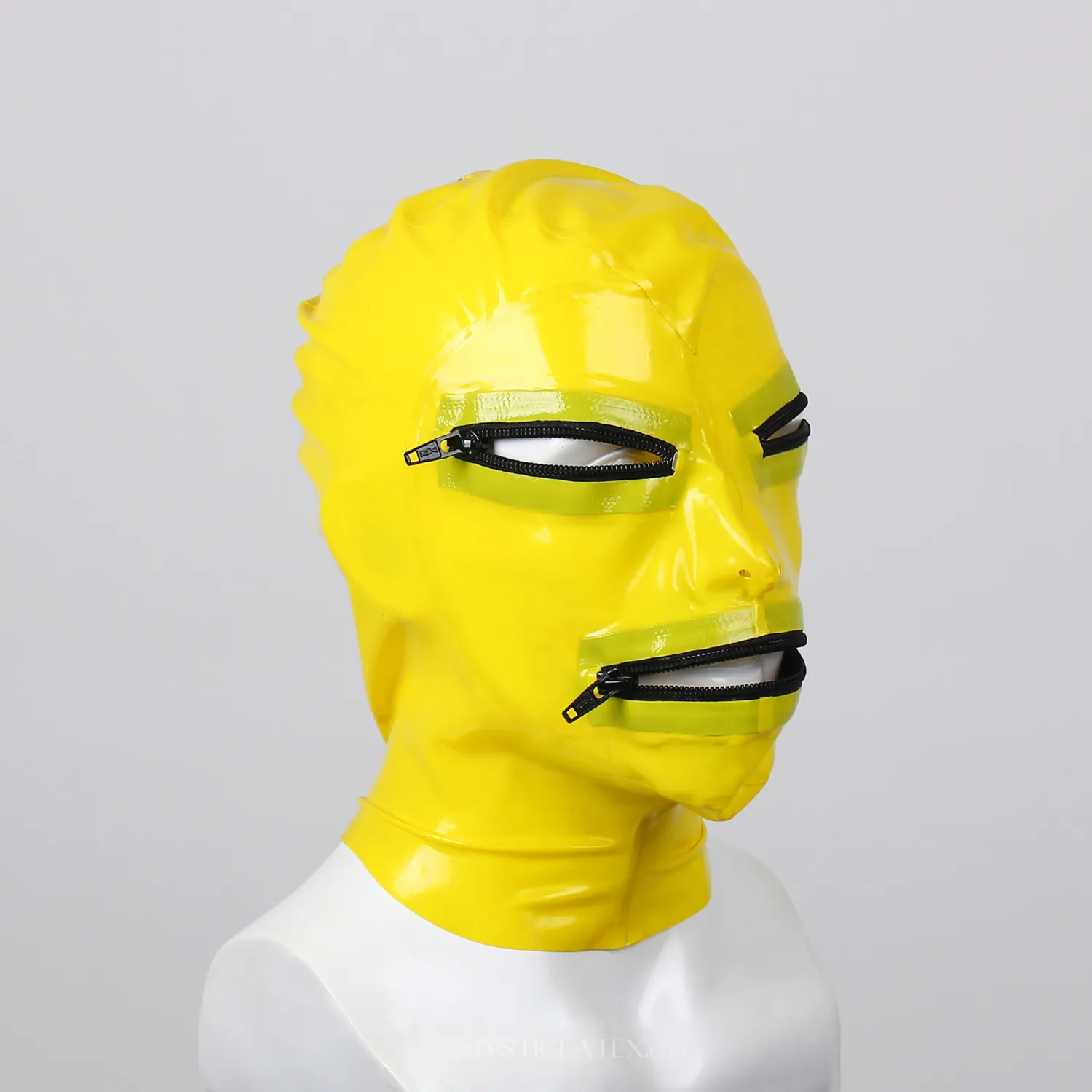 Latex Clothing Erotic Bondage Head Cover Head Mask Handmade