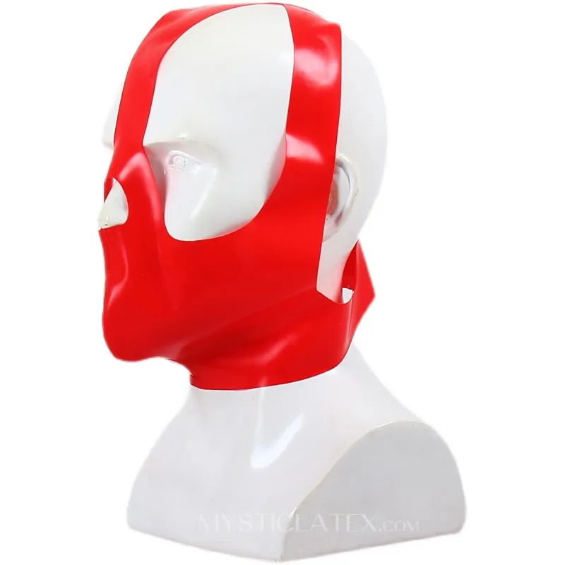 Rubber Fetish Latex Clothing Sexy Bondage Head Cover Customize Latex Caps