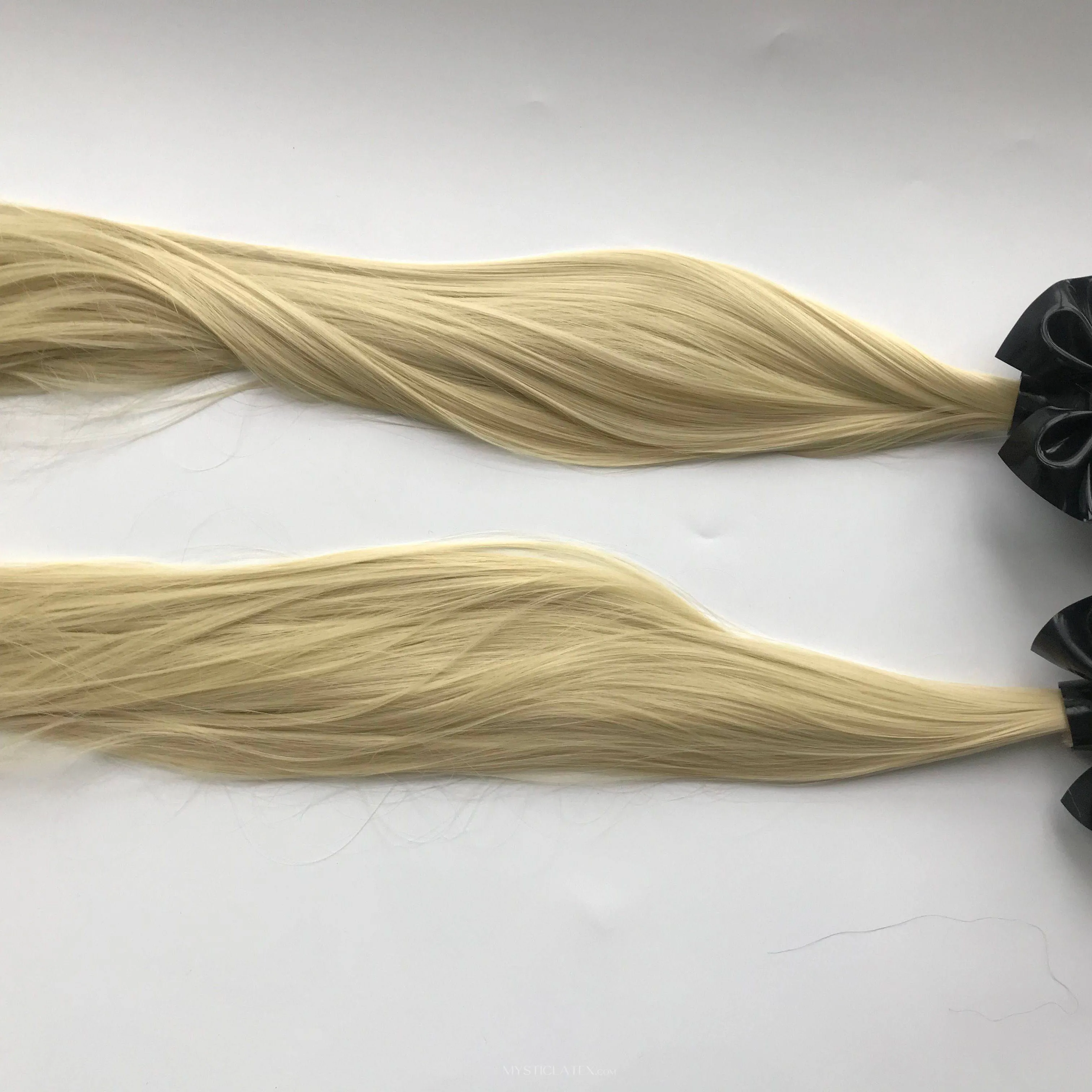 Natural Latex Black Mask Fetish Open Eyes Mouth Back Zipper Hood with Hair pieces Wig