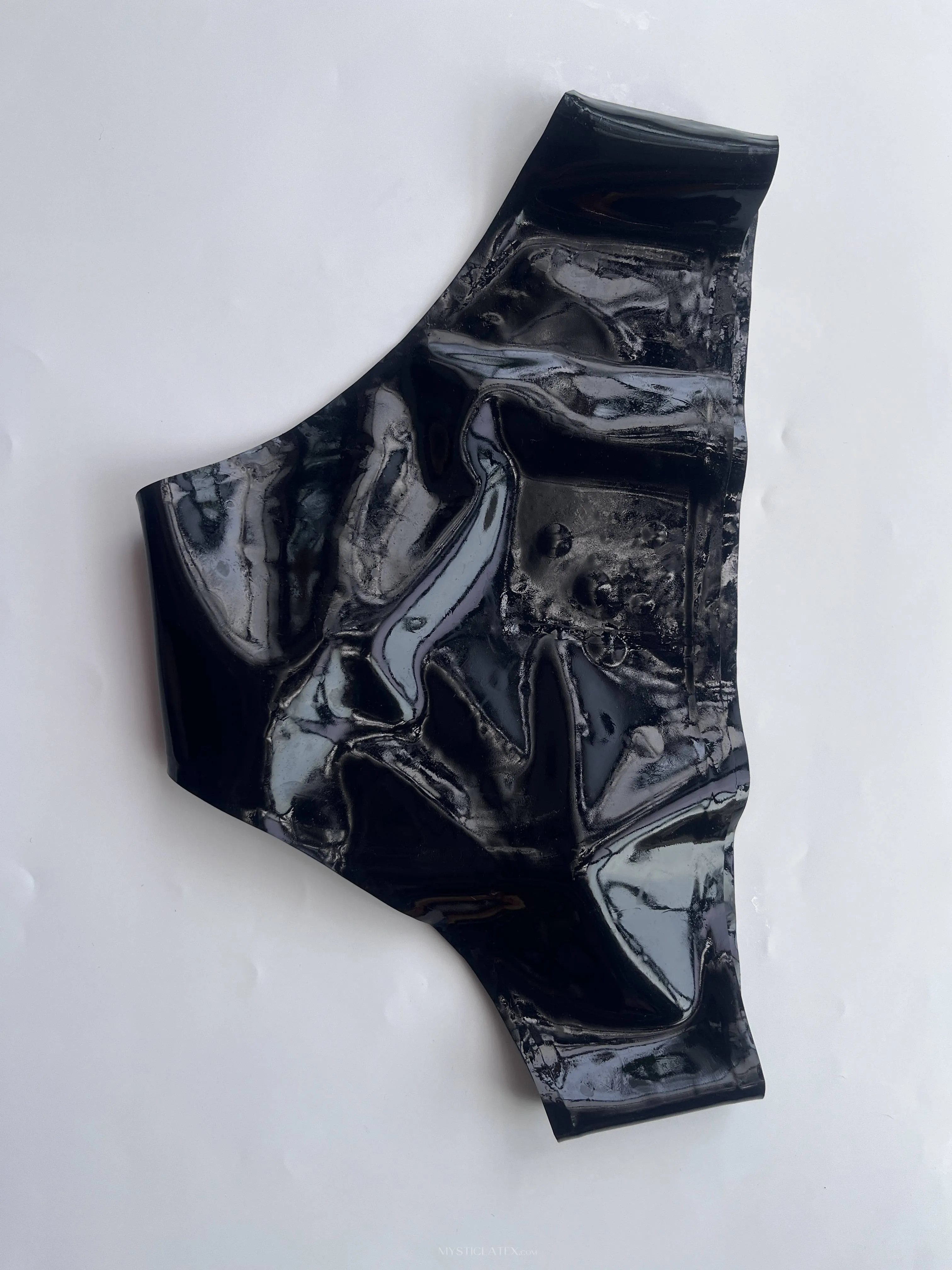 Natural Latex Briefs Thong Men Underwear with Penis Condom