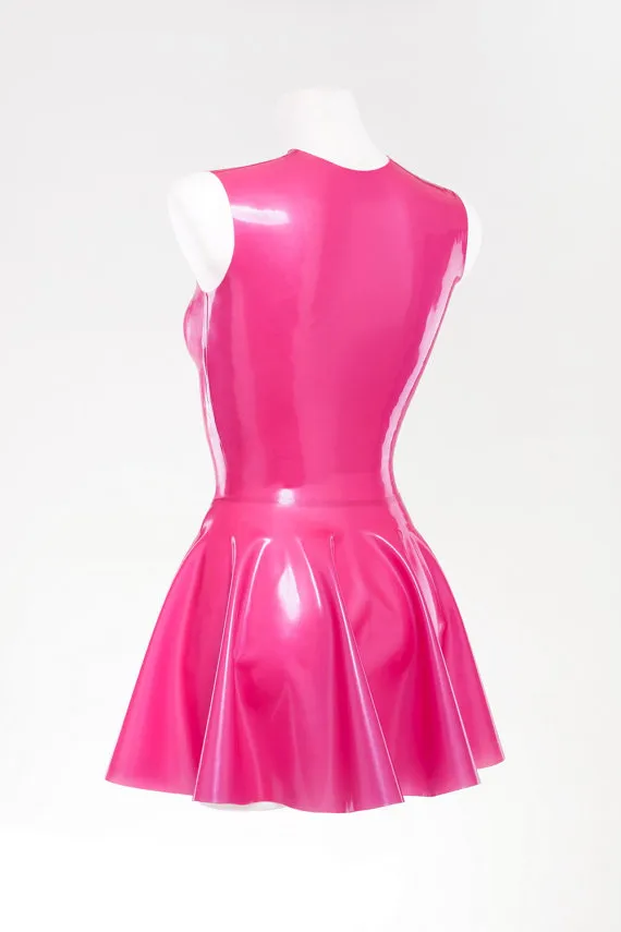 Women Natural Latex Dress Sexy Latex Costume Latex Dress