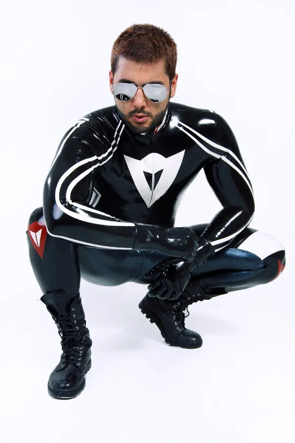 Motorrad Racer Suit Latex Catsuit