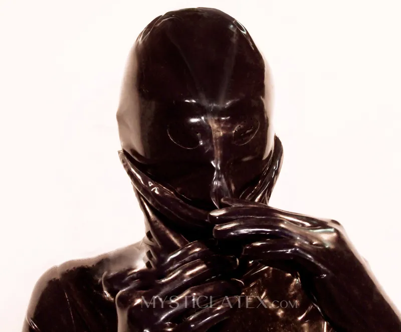 Mouth Entry Dark Fullbody Latex Catsuit