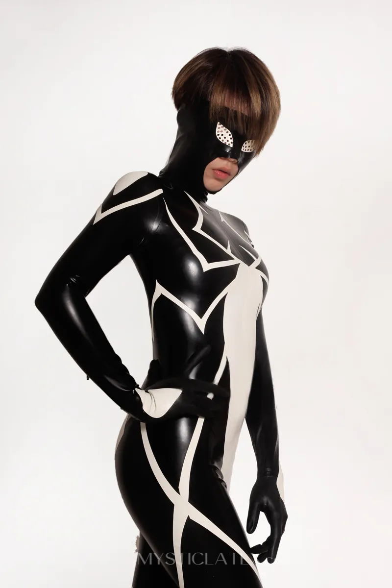 Full Body Women Bugger Latex Catsuit
