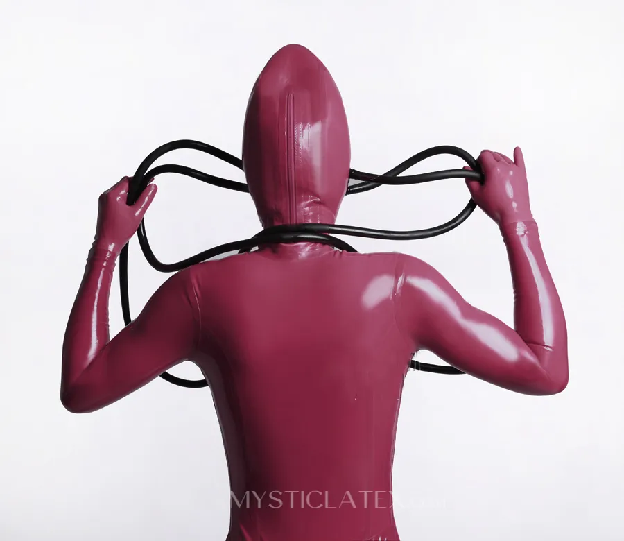 Outer Alien Catheter Costume Latex Catsuit