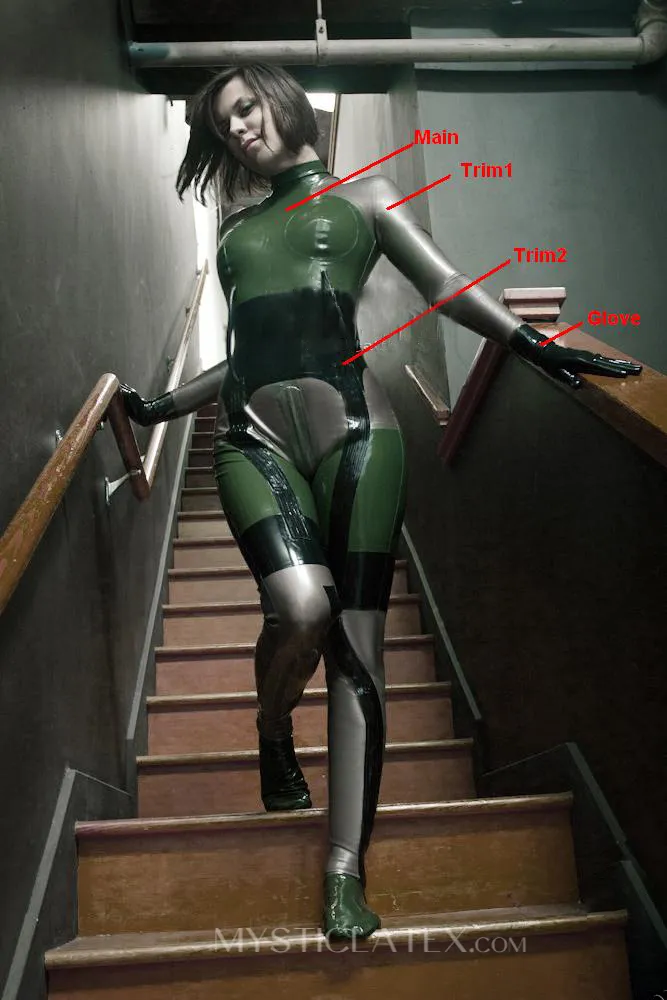 Women Latex Clothing Game Costume Latex Catsuit