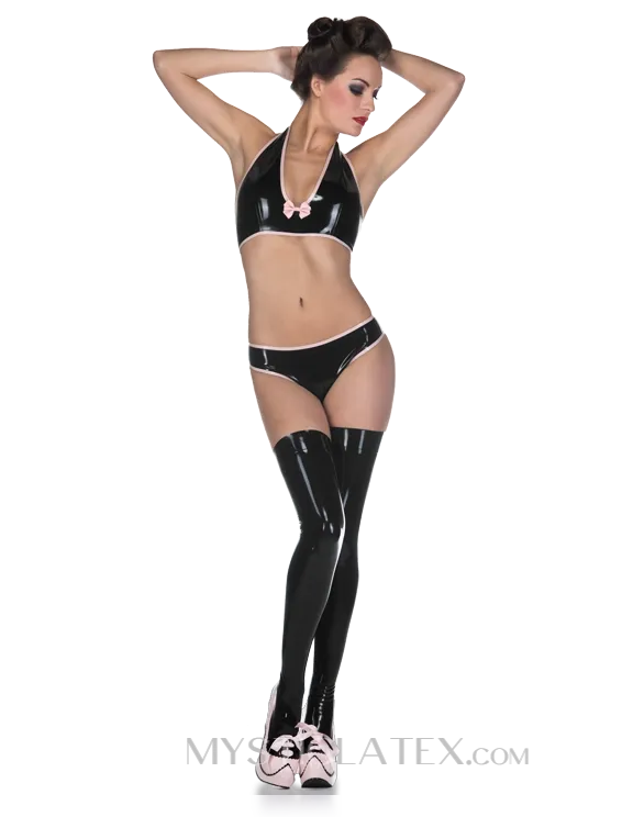 Cross Parten Clubwear Latex Stockings