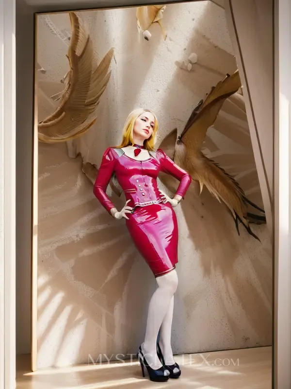 Women Front Buttons Hidden Zipper Open Collar Decollete Short Latex Jacket