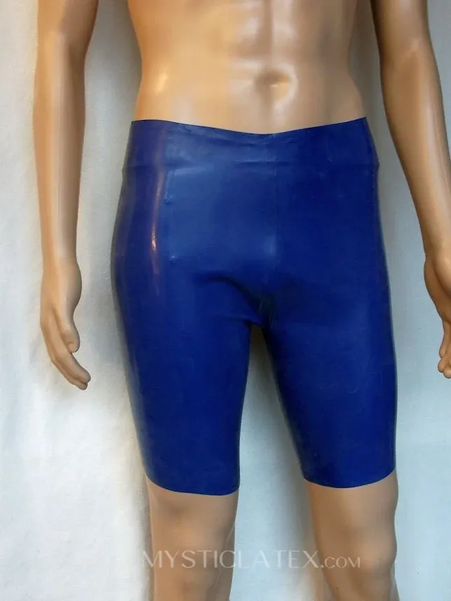 Latex Two-tone Chlorinated Cyclists Swim Shorts