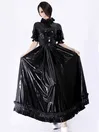 Natural Latex Costume Shiny Black Latex Dress