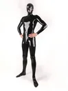 Rubber Fetish Latex Clothing Cross-dresser Full Body Microhole Visible Head Cover Latex Catsuit