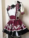Pleated Rubber Clothing Latex Maid Dress