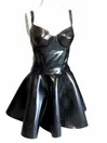 Natural Latex Back Zipper Pleated Latex Dress Natural Latex Back Zipper Pleated Latex Dress