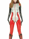 Rubber Fetish Latex Clothing 3D Fake Breast Asphyxiation Bondage Full Body Catsuit
