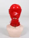 Natural Latex Mask Sexy Bondage Head Cover