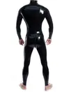 Sexy Black Full Body Bodysuit Unisex Latex Rubber Clothing Fetish Catsuit No Hood Customize for Men and Women