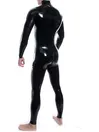 Sexy Black Full Body Bodysuit Unisex Latex Rubber Clothing Fetish Catsuit No Hood Customize for Men and Women