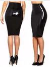 Female Natural Latex Clothing Black Latex Skirt Woman Sexy Rubber Fetish Short Skirts
