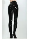 Rubber Fetish Latex Pants Women Black Latex Tights Leggings