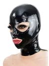 Fetish Erotic Latex Head Cover Latex Mask with Zipper