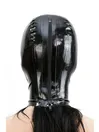 Fetish Erotic Latex Head Cover Latex Mask with Zipper