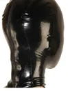 Natural Latex Head Cover Latex Mask with Zipper