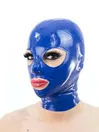 Fetish Erotic Latex Head Cover Latex Mask with Zipper