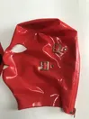 Natural Latex Hood Sexy Mask Rubber Blindfold with Mouth Teeth Gag Natural Latex Hood Sexy Mask Rubber Blindfold with Mouth Teeth Gag