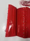 Natural Latex Sexy Red 1mm Thicker Red Latex Bustier Corset