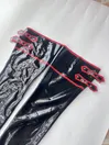 Natural Latex Stockings with Buckles