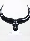Natural Latex Long Horns Mask Inflatable Hood Latex Inflatable Mask