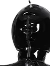 Natural Latex Hood Inflatable Black Transparent Rubber Mask