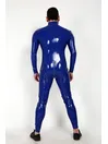 Men Full Body Latex Clothing Shoulder Zipper and Nipple Zipper Latex Catsuit