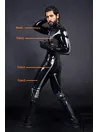 Men Latex Clothing Race Suit Latex Catsuit