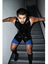 Men Sleeveless Latex Bodysuit