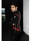 Handsome Men Front Zip Natural Latex Catsuit Handsome Men Front Zip Natural Latex Catsuit