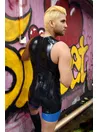 Men Sleeveless Latex Bodysuit
