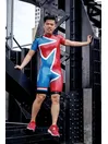 Muticolor Cycling Suit Latex Bodysuit Muticolor Cycling Suit Latex Bodysuit