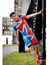 Muticolor Cycling Suit Latex Bodysuit Muticolor Cycling Suit Latex Bodysuit