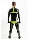 Shoulder Zipper Full Body Latex Catsuit No Hoode