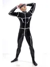 Lines Wrap Around Latex Catsuit