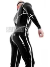 Lines Wrap Around Latex Catsuit