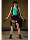 Female Warriors Costume Vest Shorts Latex Uniform