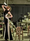 Women Temptation Party Latex Long Dress Women Temptation Party Latex Long Dress