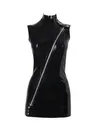 Women Veronica Latex Sleeveless Mini Dress