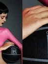 Women Long Sleeve High Collar Back Zipper Latex Top