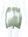 Women Short Bottom Latex Mini Skirt Women Short Bottom Latex Mini Skirt