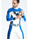 Bold V Pattern Fake Belt Pattern Male Valorous Latex Catsuit Bold V Pattern Fake Belt Pattern Male Valorous Latex Catsuit