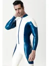 Two-color Contrast Long-sleeved Latex Catsuit Two-color Contrast Long-sleeved Latex Catsuit
